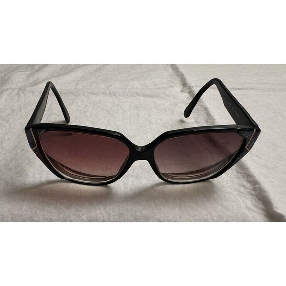 LUXOTTICA SUNGLASSES 1412 UV GARD PEARL BLACK ITALY - FRAMES‎ ONLY - Picture 7 of 13